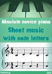 Sheet Music with Note Letter ebook cover